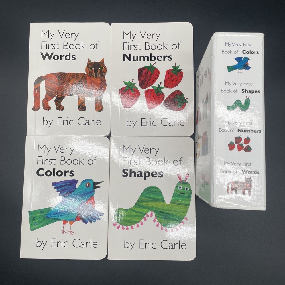 My Very First Library Books: Colors Shapes Words Numbers By Eric Carle Boxed Set